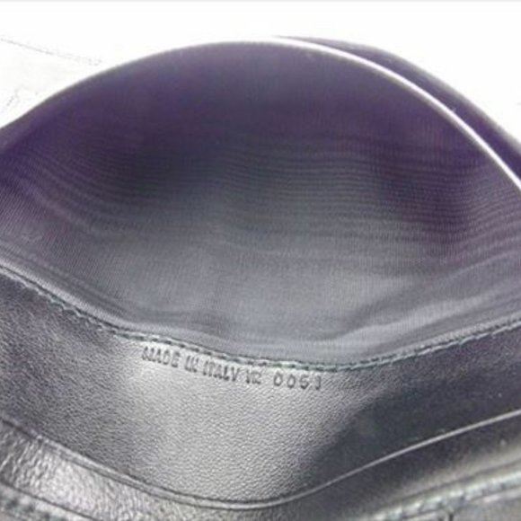 AUTH Dior Wallet Purse Long Wallet Black Canvas Leather Mens - Picture 2 of 7